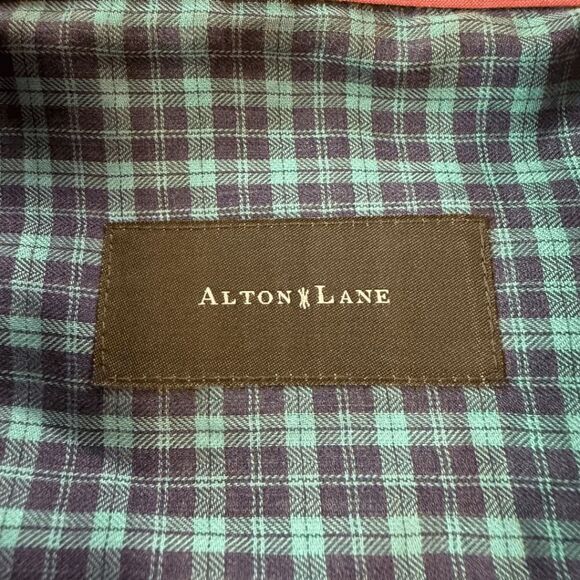 Alton Lane Men's Plaid French Cuffs‎ Button Down Shirt Blue Green Size XL - Picture 3 of 9